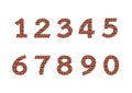 Numbers set in illustration , abstract number