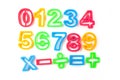 Numbers stencils Royalty Free Stock Photo