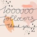 1000000 numbers for Thanks followers design.