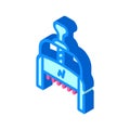 Numerator shop tool isometric icon vector illustration