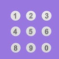 numeric keypad 3d icon model cartoon style concept. render illustration