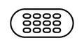 Numeric Keypad for Data Entry, Dial Pad Icon, vector design Generative AI Royalty Free Stock Photo