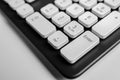 Numeric keypad of a modern computer keyboard. Royalty Free Stock Photo