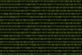 Numerical continuous code in green color, abstract web data in binary code.WannaCry Cyber Attack concept.Window copy right Royalty Free Stock Photo