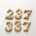 Numerical Seven Cookies Festive Treats With Ornate Detailing