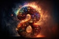 Numerology. The belief that numbers have a special significance and can be used to predict the future or understand the nature of Royalty Free Stock Photo