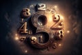 Numerology. The belief that numbers have a special significance and can be used to predict the future or understand the nature of Royalty Free Stock Photo