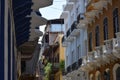 Numerous balcony's in old town Cartagena