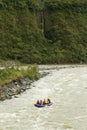 Numerous Family On Whitewater Rafting Trip Royalty Free Stock Photo