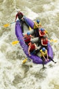 Numerous Family On Whitewater Rafting Trip Royalty Free Stock Photo