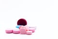 Medications in the form of tablets. Royalty Free Stock Photo