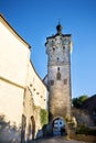 Rothenburg ob der Tauber is one of the most beautiful and romantic villages in Europe, Franconia region of Bavaria, Germany. Royalty Free Stock Photo