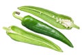 Numex Espanola Improved peppers, top view Royalty Free Stock Photo