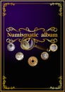 Numismatic cover album. 01 (vector)