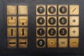 Numpad in retro style Royalty Free Stock Photo