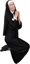 Nun Praying, Religion, Religious, Isolated, Christian