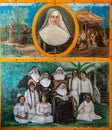 Nun Saint Marianne painting at Star of the Sea Catholic Church, Kalapana, Hawaii, USA