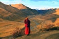 A Nun at Seda Larong Wuming buddhism college Royalty Free Stock Photo