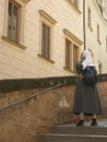 Nun tourist Royalty Free Stock Photo