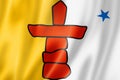 Nunavut Inuit People ethnic flag, North America