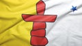 Nunavut province of Canada flag