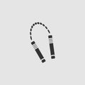 Nunchuck icon flat