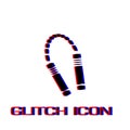 Nunchuck icon flat