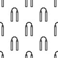 Nunchucks seamless pattern vector illustration