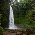 Nung-Nung Bali waterfall in rainforest