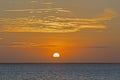 Magnificient sunset viewed from the beach, Nungwi, Zanzibar, Tanzania