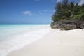 Nungwi white sand beach, Mort Zanzibar. Royalty Free Stock Photo