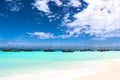 Nungwi Zanzibar beach white sand Royalty Free Stock Photo