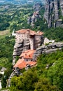 Nunnery Roussanou, Meteora, Greece Royalty Free Stock Photo