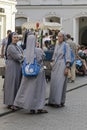 Nuns on Grodzka street in Krakow