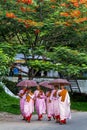 The nuns on the street in Mandalay , Myanmar