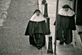 Nuns walking in the street 3