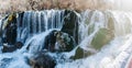 Nuorilang Waterfall, Jiuzhaigou Nature Reserve Royalty Free Stock Photo