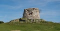 Nuraghe of Is Paras in Isili in central Sardinia with its characteristic white stone Royalty Free Stock Photo