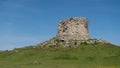 Nuraghe of Is Paras in Isili in central Sardinia with its characteristic white stone Royalty Free Stock Photo