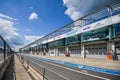 Nurburg, Rhineland-Palatinate Germany - August 20, 2015. Race track Strongman RUN at race track Nurburgring - start on Royalty Free Stock Photo