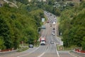 Nurburg, Rhineland-Palatinate Germany - August 20, 2015. Road to Nurburgring Royalty Free Stock Photo