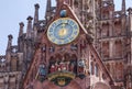 Nuremberg, Bavaria, Germany. Church on Hauptmarkt square Royalty Free Stock Photo