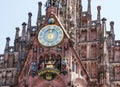 Nuremberg, Bavaria, Germany. Church on Hauptmarkt square