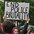 Black Lives Matter - Anti-Racism - peaceful protests in Nuremberg, Germany Royalty Free Stock Photo