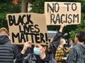 Black Lives Matter - Anti-Racism - peaceful protests in Nuremberg, Germany Royalty Free Stock Photo