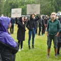 Black Lives Matter - Anti-Racism - peaceful protests in Nuremberg, Germany Royalty Free Stock Photo