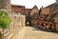 On the road down to the main Gate of Nuremberg Castle NÃÂ¼rnberger Burg, Nuremberg NÃÂ¼rnberger, Bavaria Bayern, Germany Deutsc