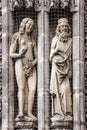 Nuremberg Cathedral in Germany. St. Lawrence church, decoration. S