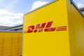 DHL Packstation stands on a street