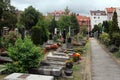 Nuremberg, Germany - August 27, 2023: Historical Johannisfriedhof cemetery, with graves of Albrecht Durer, Ludwig Feuerbach and Royalty Free Stock Photo